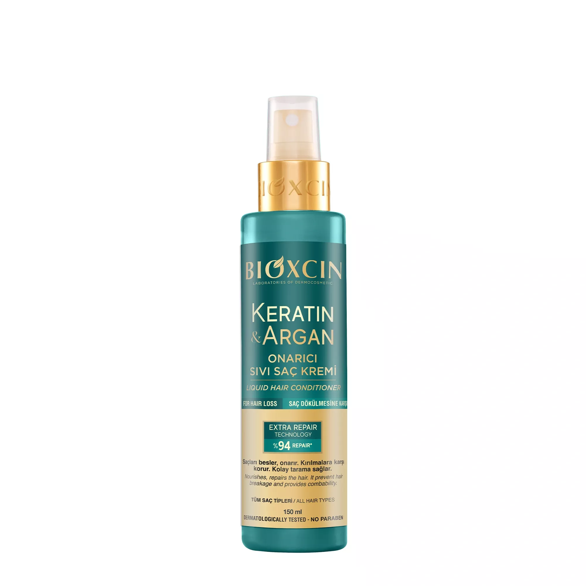 اسپری دوفاز سبز بیوکسین نرم کننده حاوی کراتین و آرگان