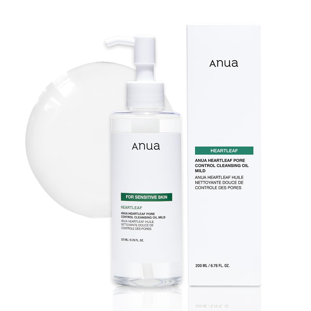 شوینده روغنی کنترل منافذ و تسکین دهنده آنوا Anua Heartleaf Pore Control Cleansing Oil Mild